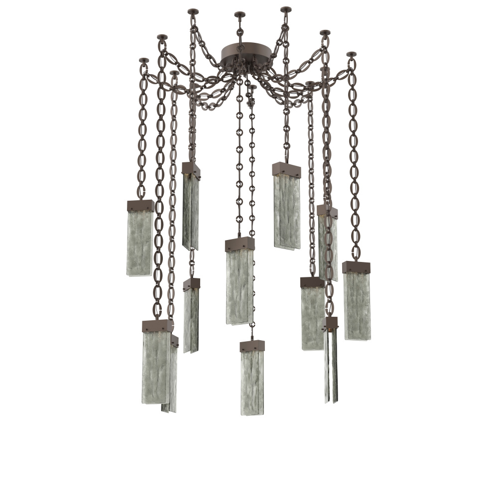 Parallel Multi Light Pendant Multi Port Canopy Flat Bronze