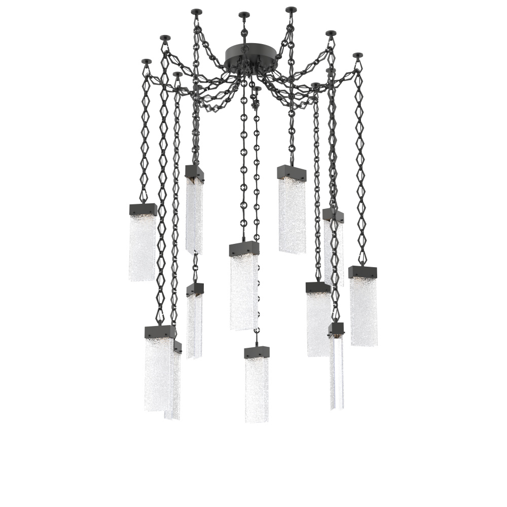 Parallel Multi Light Pendant Multi Port Canopy Matte Black