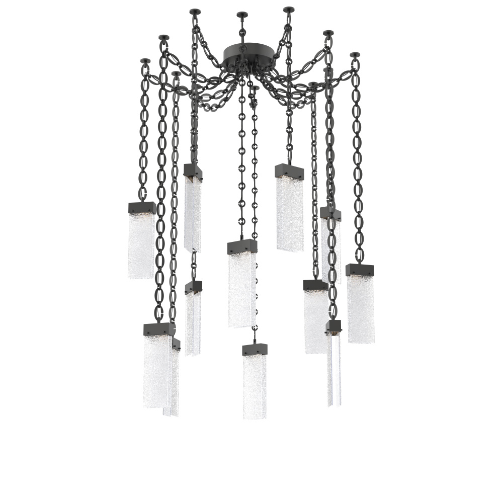 Parallel Multi Light Pendant Multi Port Canopy Matte Black