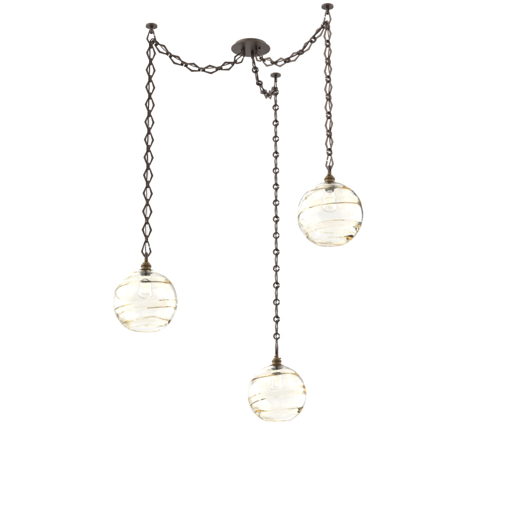 Terra Multi Light Pendant Multi Port Canopy Flat Bronze