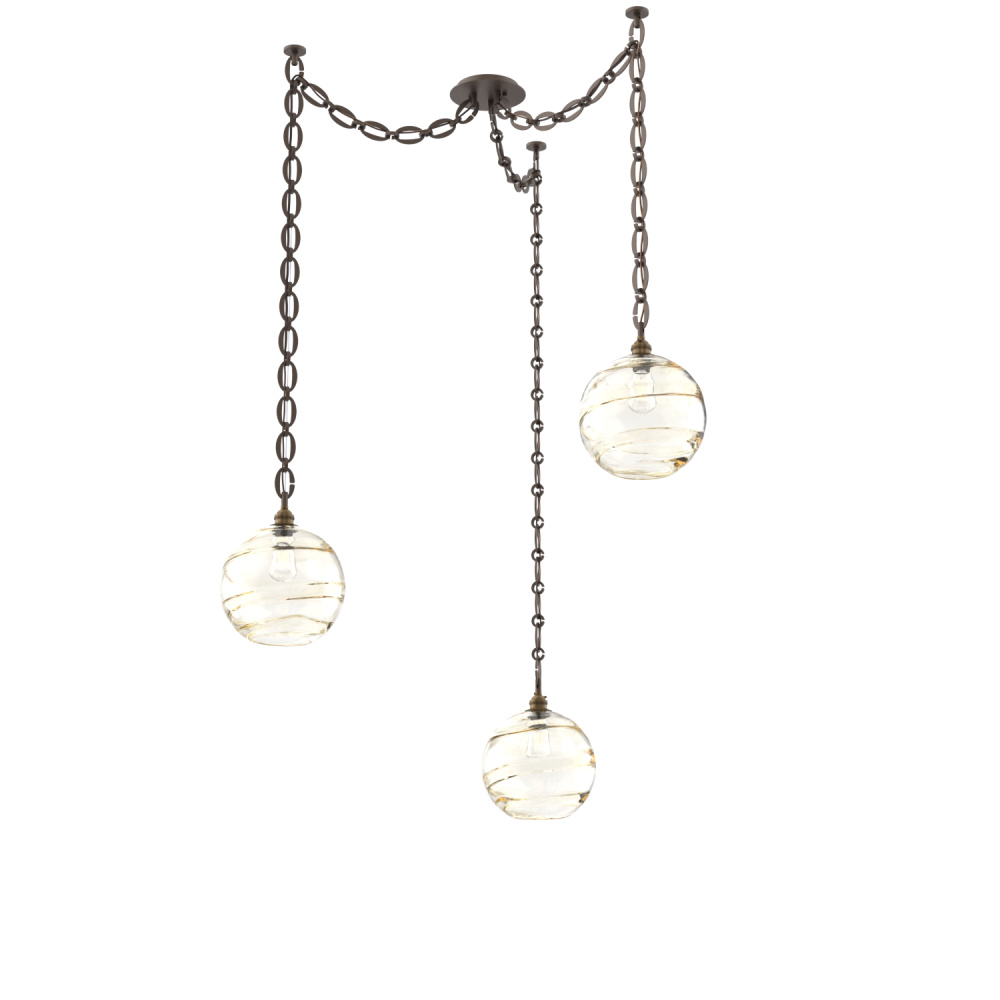 Terra Multi Light Pendant Multi Port Canopy Flat Bronze