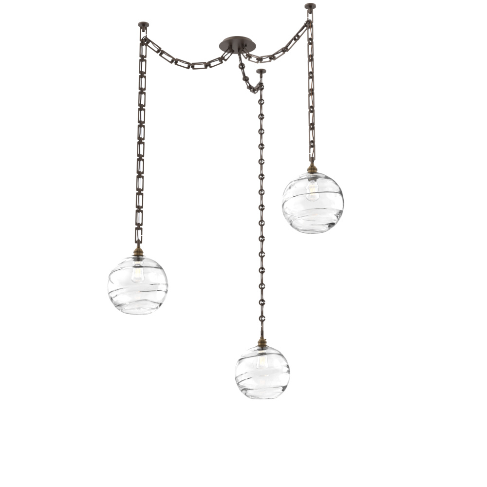 Terra Multi Light Pendant Multi Port Canopy Flat Bronze