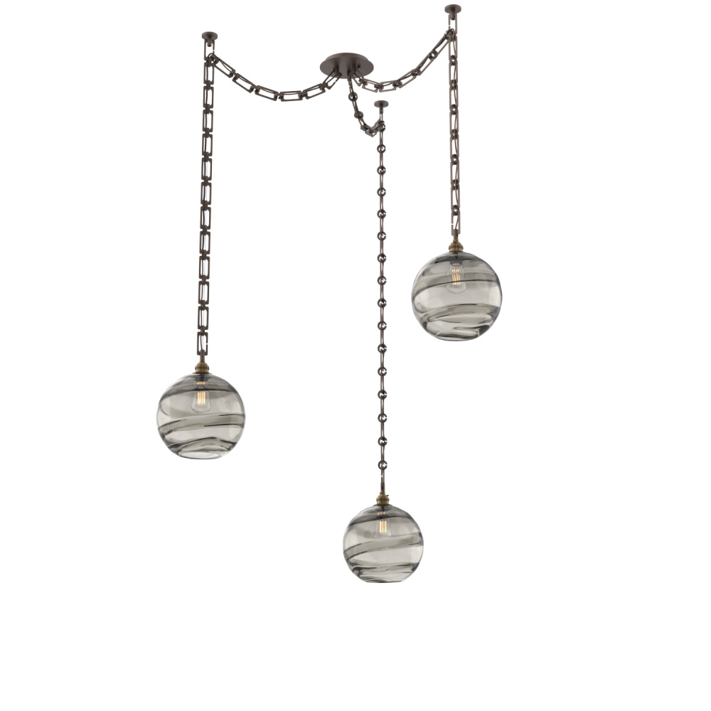 Terra Multi Light Pendant Multi Port Canopy Flat Bronze
