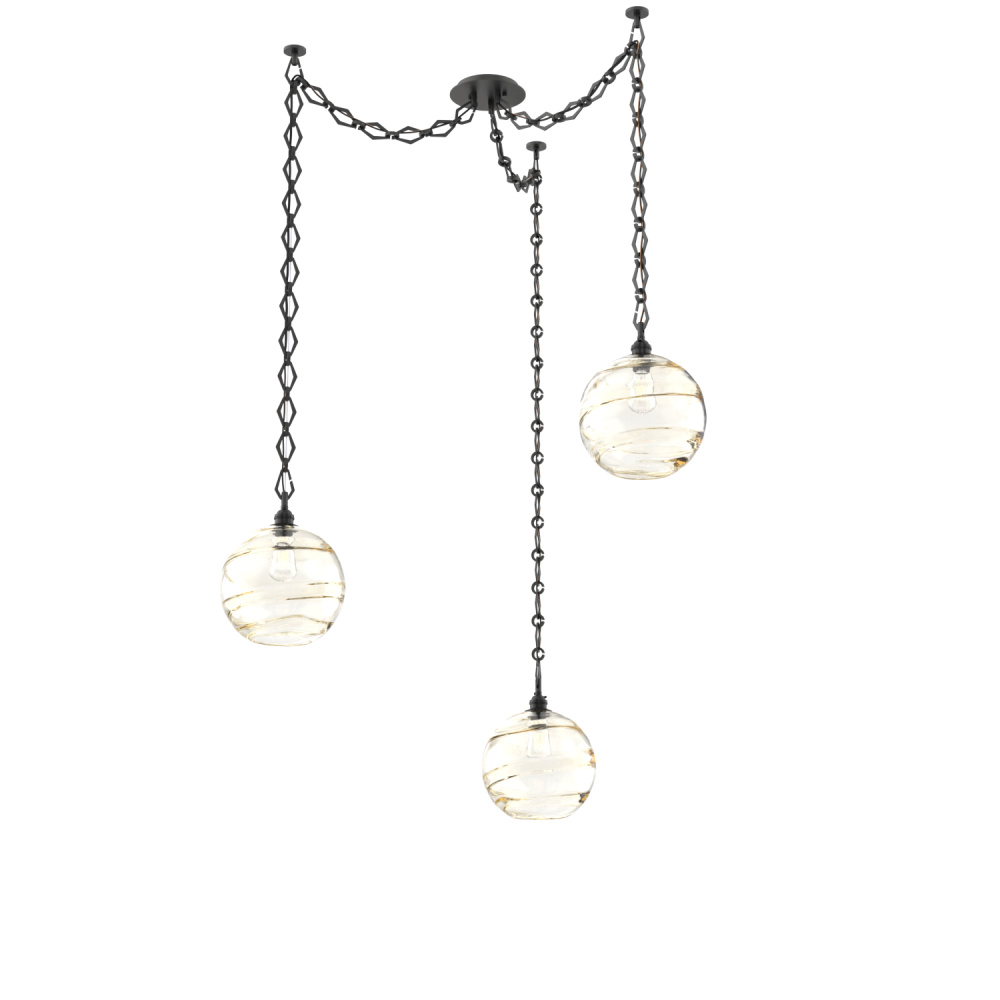 Terra Multi Light Pendant Multi Port Canopy Matte Black