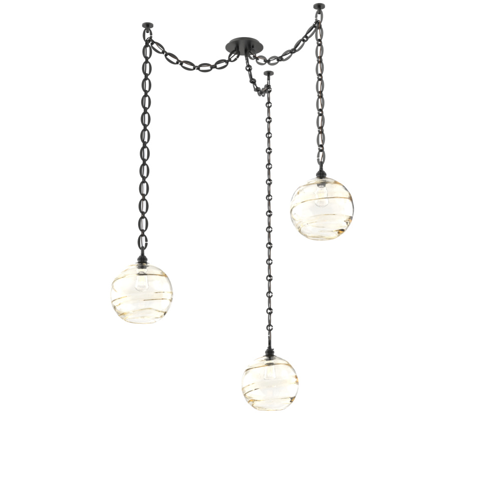 Terra Multi Light Pendant Multi Port Canopy Matte Black