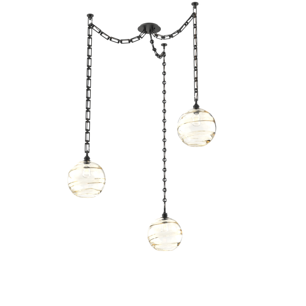 Terra Multi Light Pendant Multi Port Canopy Matte Black