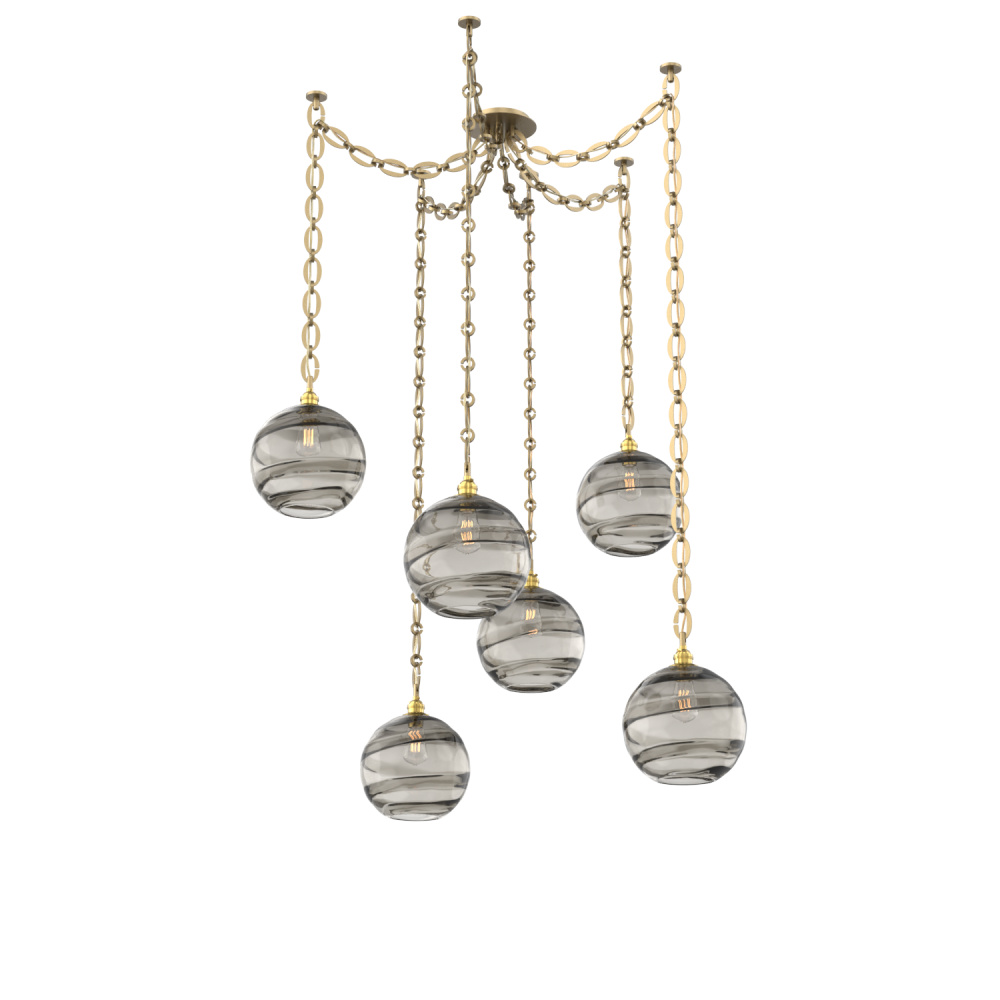 Terra Round 6pc Swag Multi-Pendant Chain