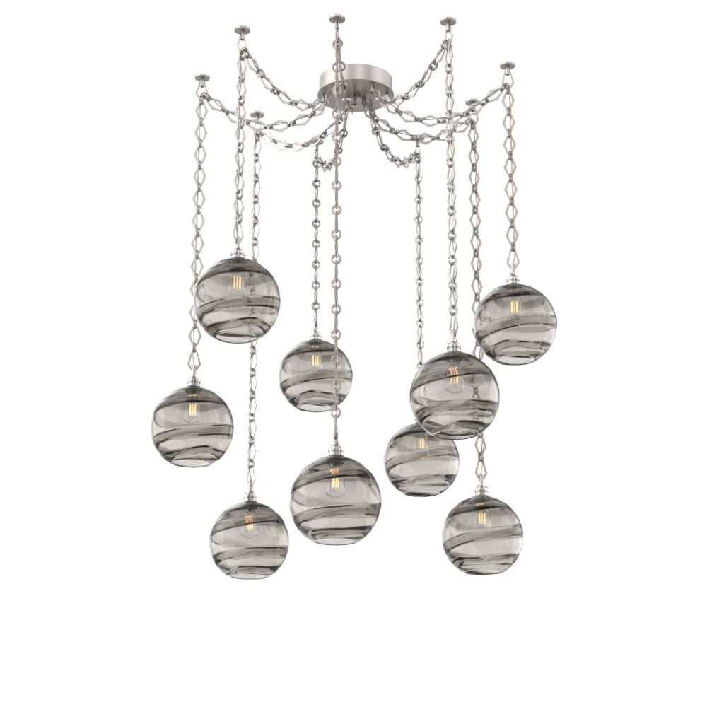 Terra Round 9pc Swag Multi-Pendant Chain