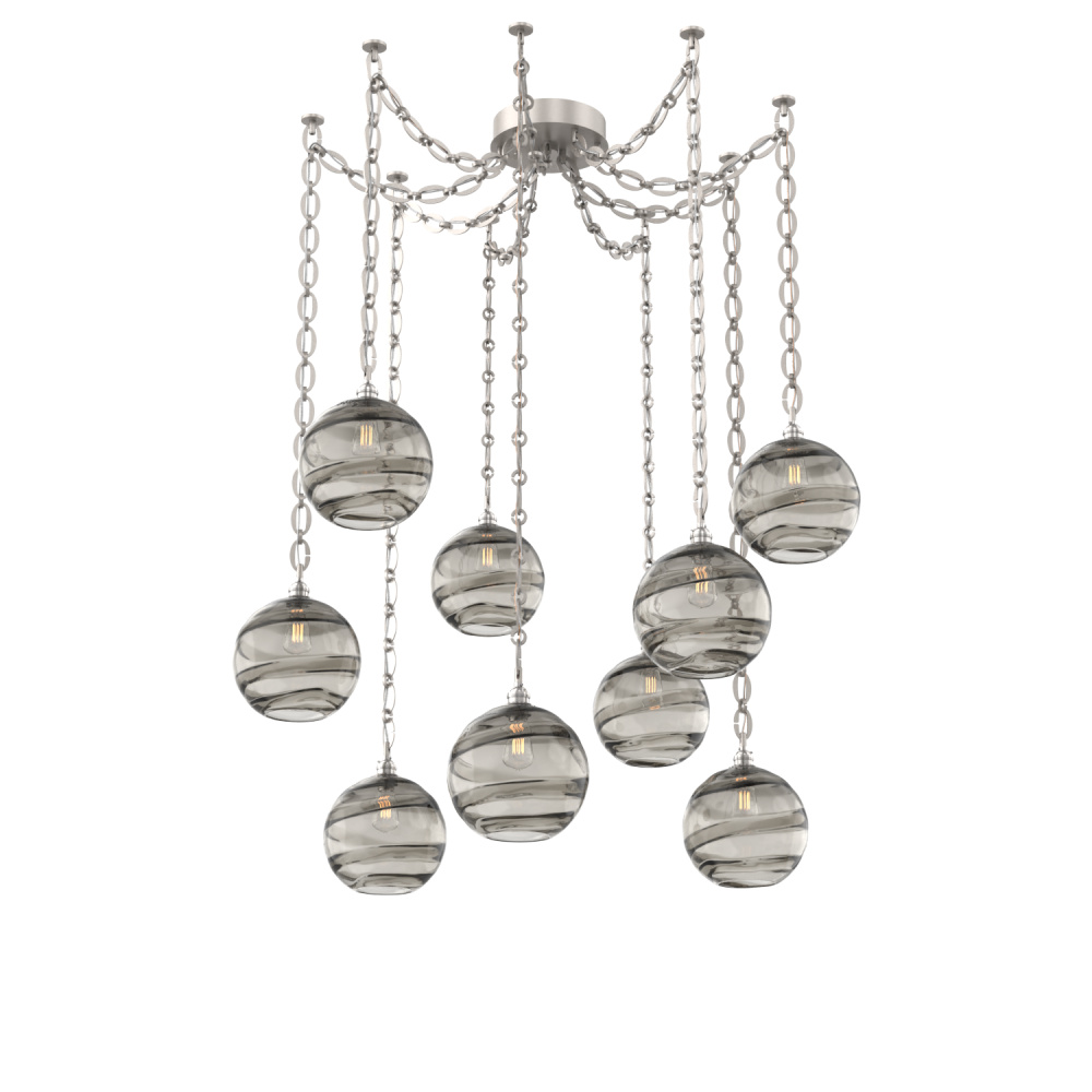 Terra Round 9pc Swag Multi-Pendant Chain