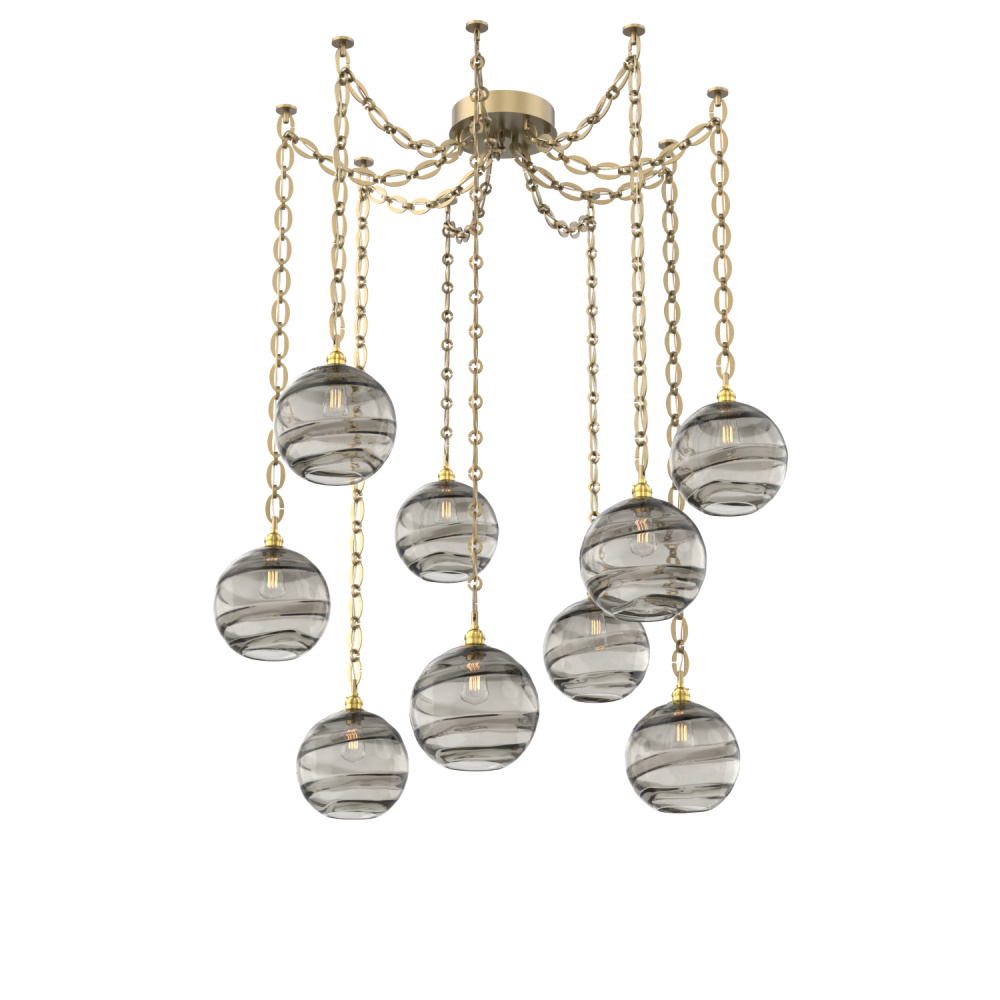 Terra Round 9pc Swag Multi-Pendant Chain