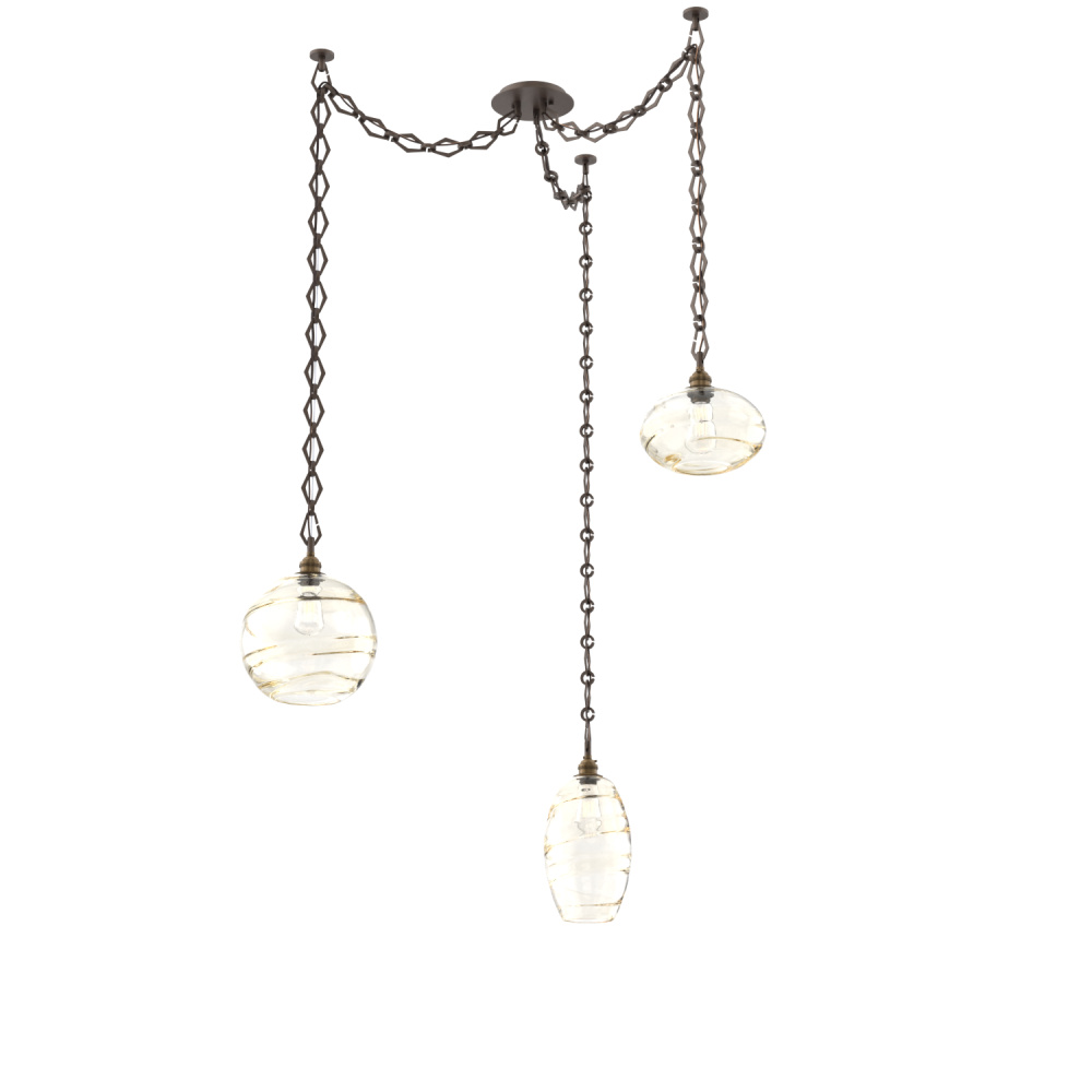 Misto Multi Light Pendant Multi Port Canopy Flat Bronze