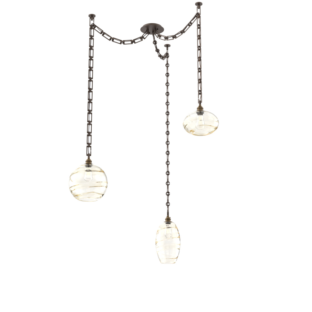 Misto Multi Light Pendant Multi Port Canopy Flat Bronze