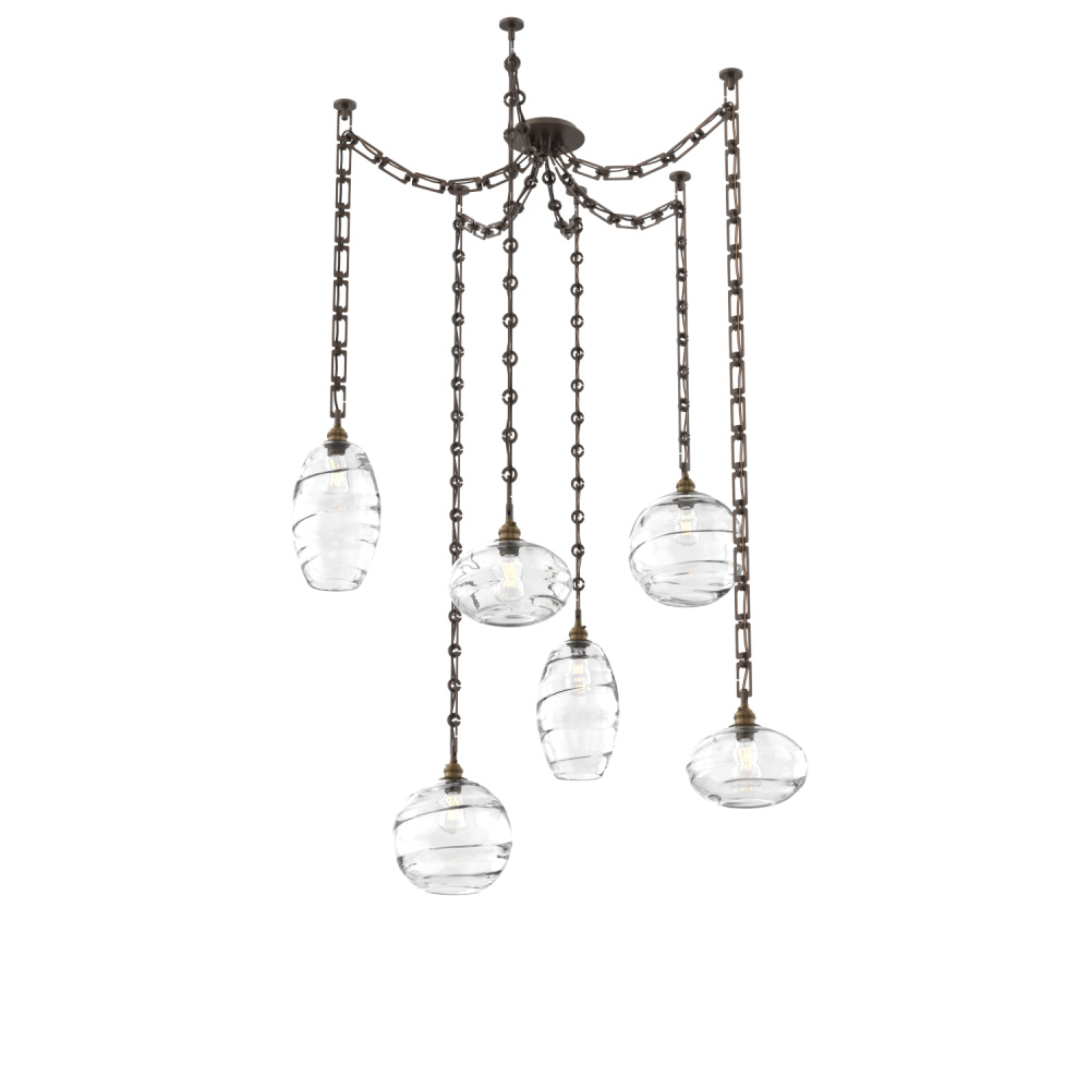 Misto Multi Light Pendant Multi Port Canopy Flat Bronze