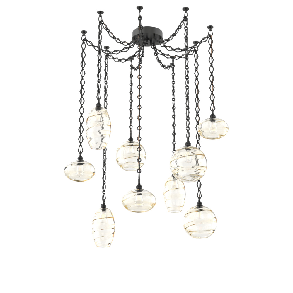 Misto Multi Light Pendant Multi Port Canopy Matte Black