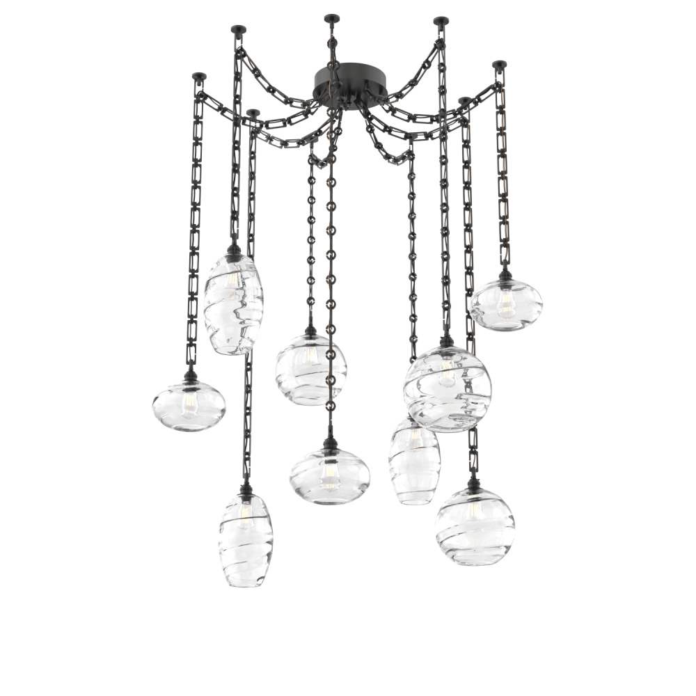 Misto Multi Light Pendant Multi Port Canopy Matte Black
