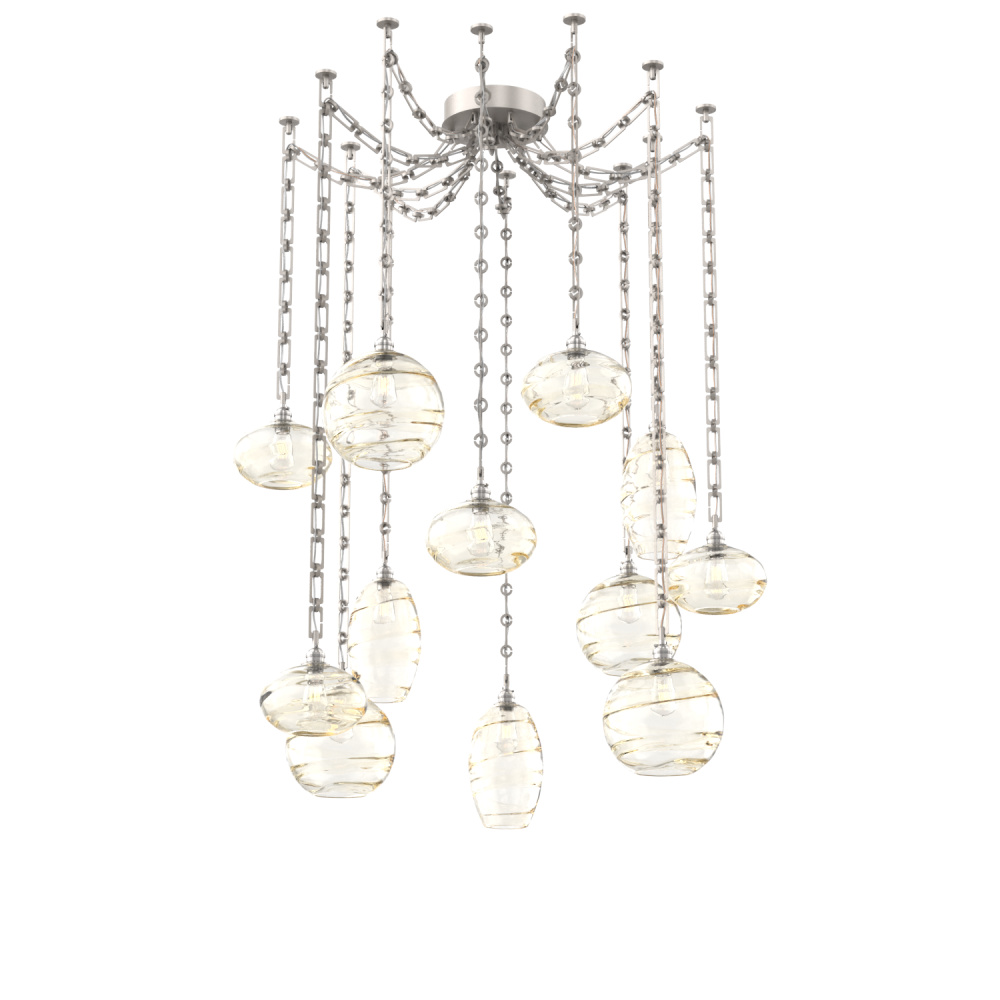 Misto Multi Light Pendant Multi Port Canopy Beige Silver
