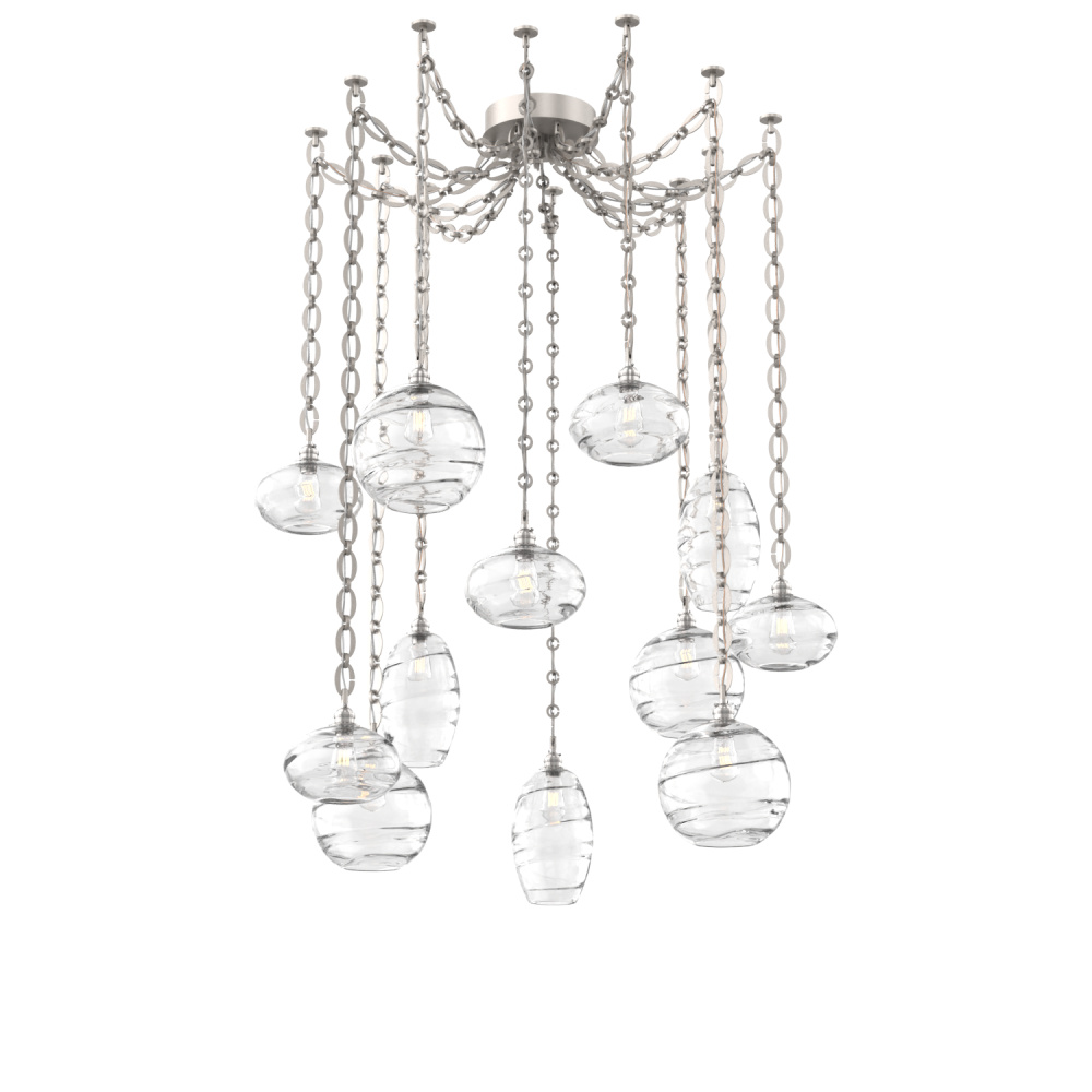 Misto Multi Light Pendant Multi Port Canopy Beige Silver