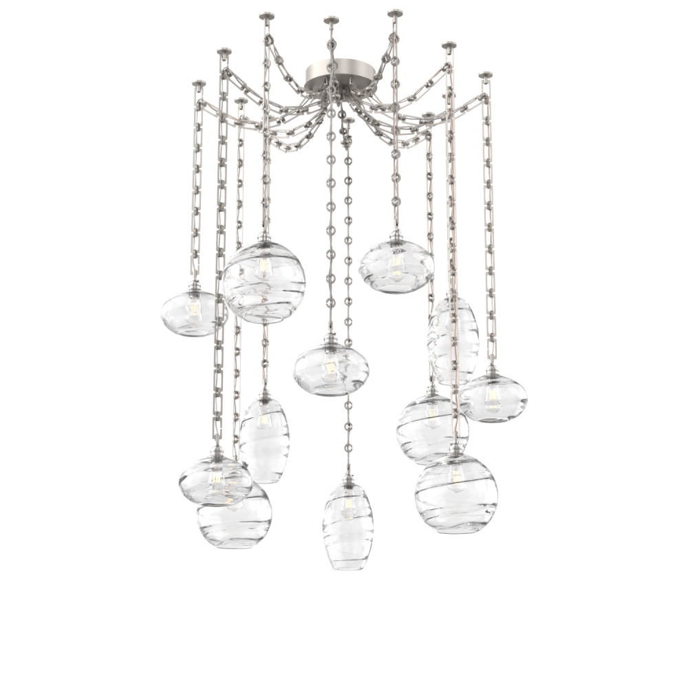Misto Multi Light Pendant Multi Port Canopy Beige Silver