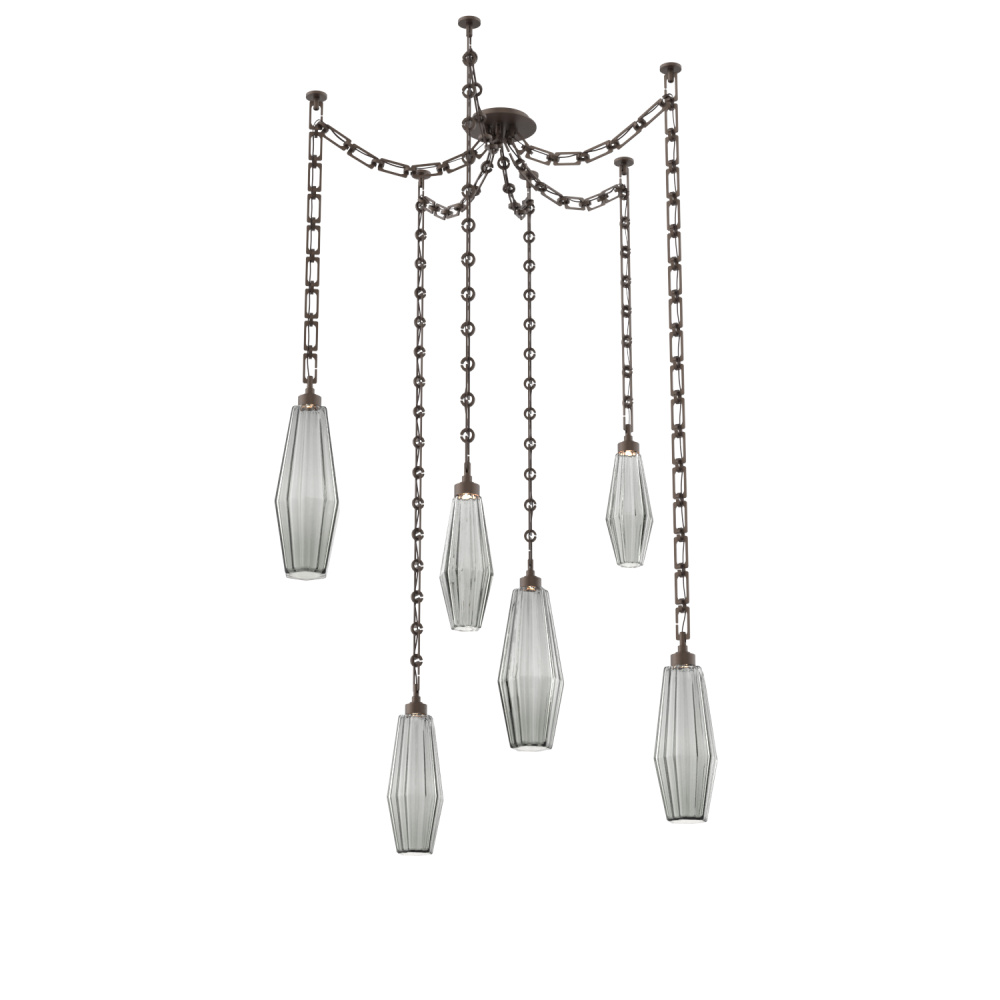 Aalto Round 6pc Swag Multi-Pendant Chain
