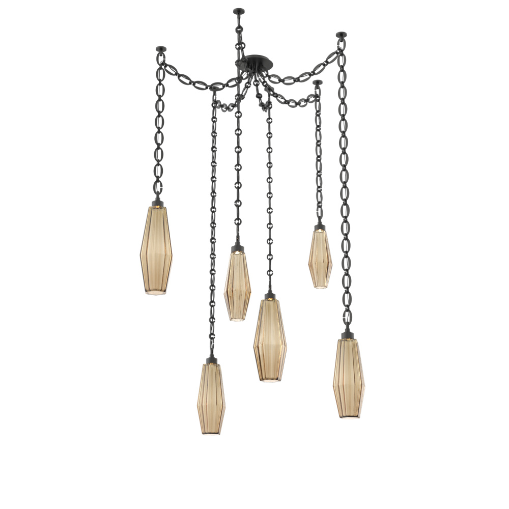 Aalto Round 6pc Swag Multi-Pendant Chain
