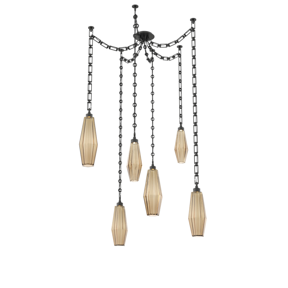 Aalto Round 6pc Swag Multi-Pendant Chain