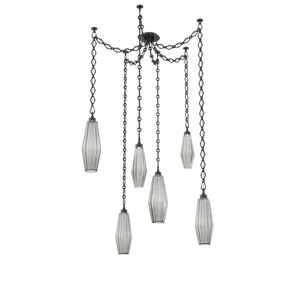 Aalto Round 6pc Swag Multi-Pendant Chain