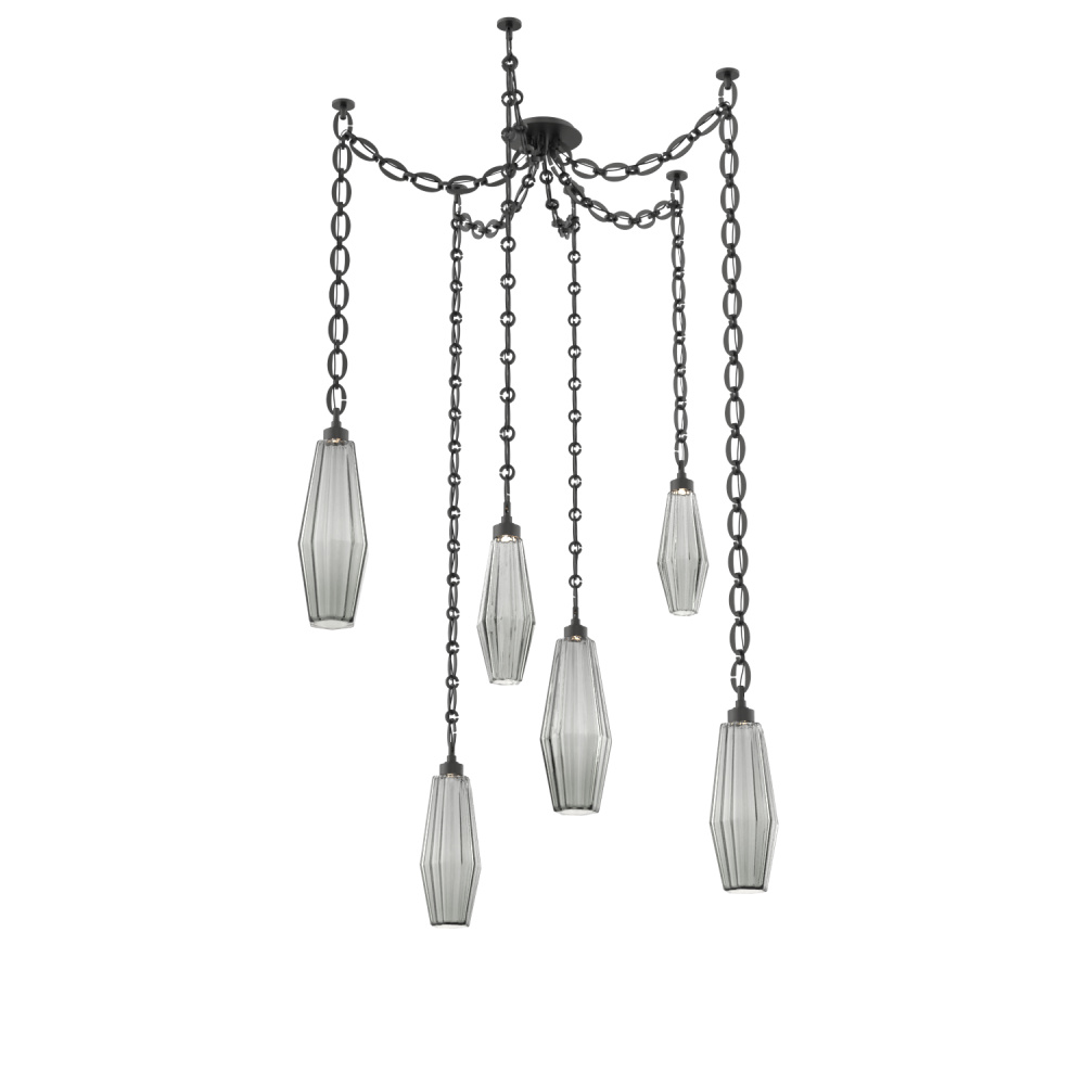 Aalto Round 6pc Swag Multi-Pendant Chain