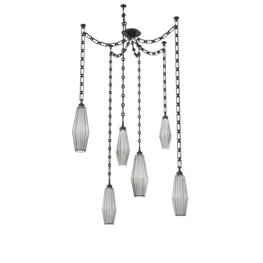 Aalto Round 6pc Swag Multi-Pendant Chain