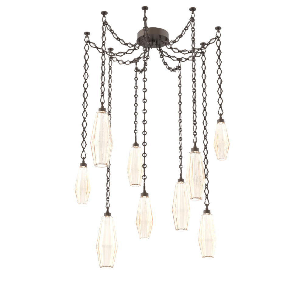 Aalto Multi Light Pendant Multi Port Canopy Flat Bronze