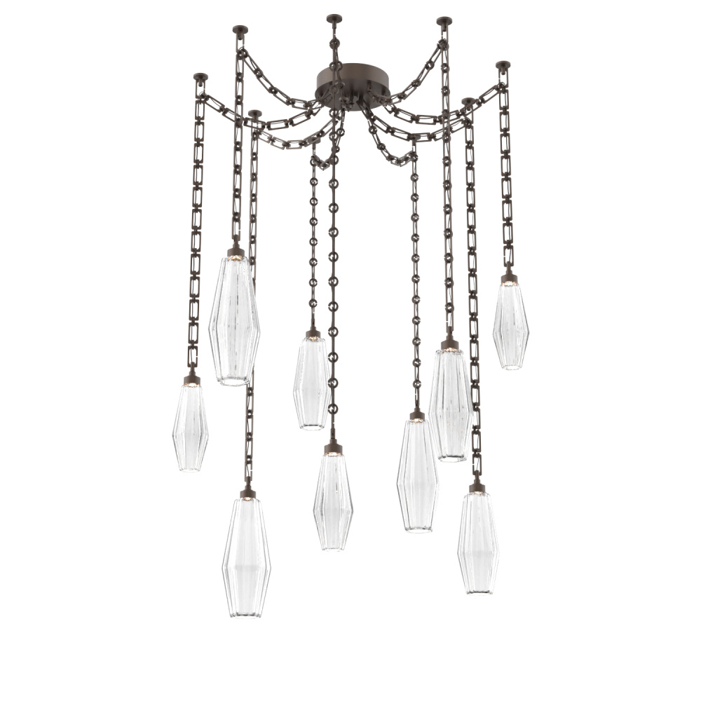 Aalto Multi Light Pendant Multi Port Canopy Flat Bronze
