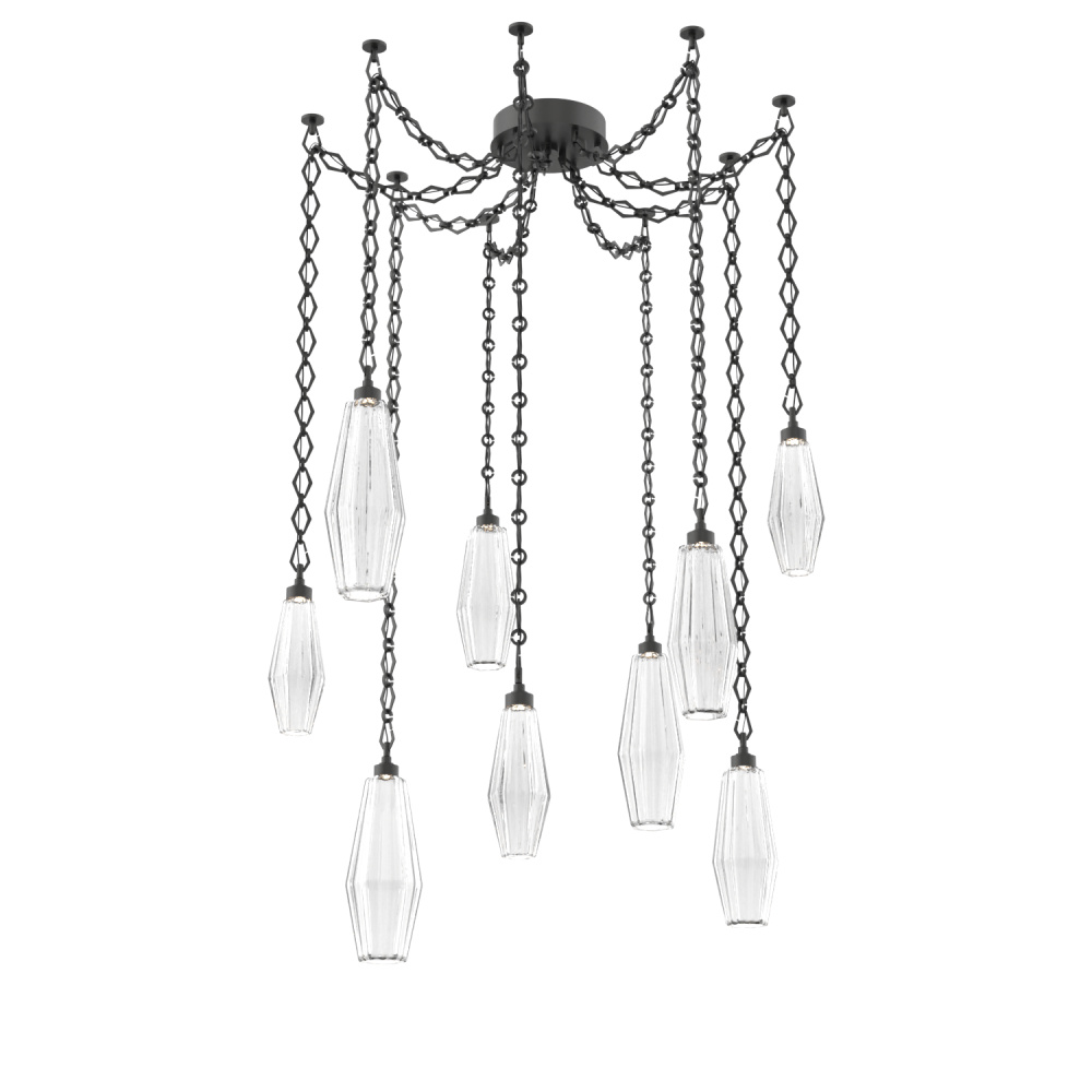 Aalto Multi Light Pendant Multi Port Canopy Matte Black