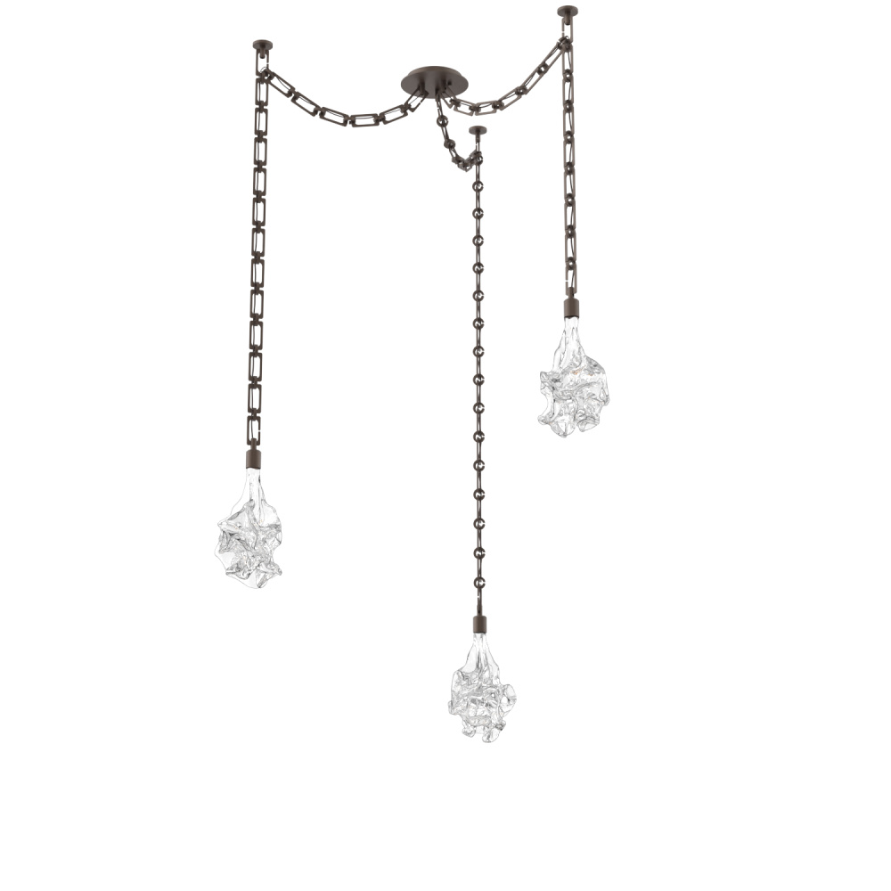 Blossom Round 3pc Swag Multi-Pendant Chain