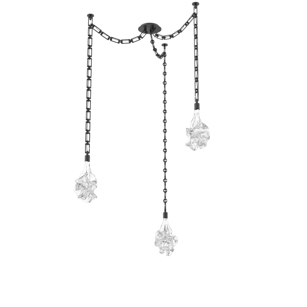 Blossom Round 3pc Swag Multi-Pendant Chain
