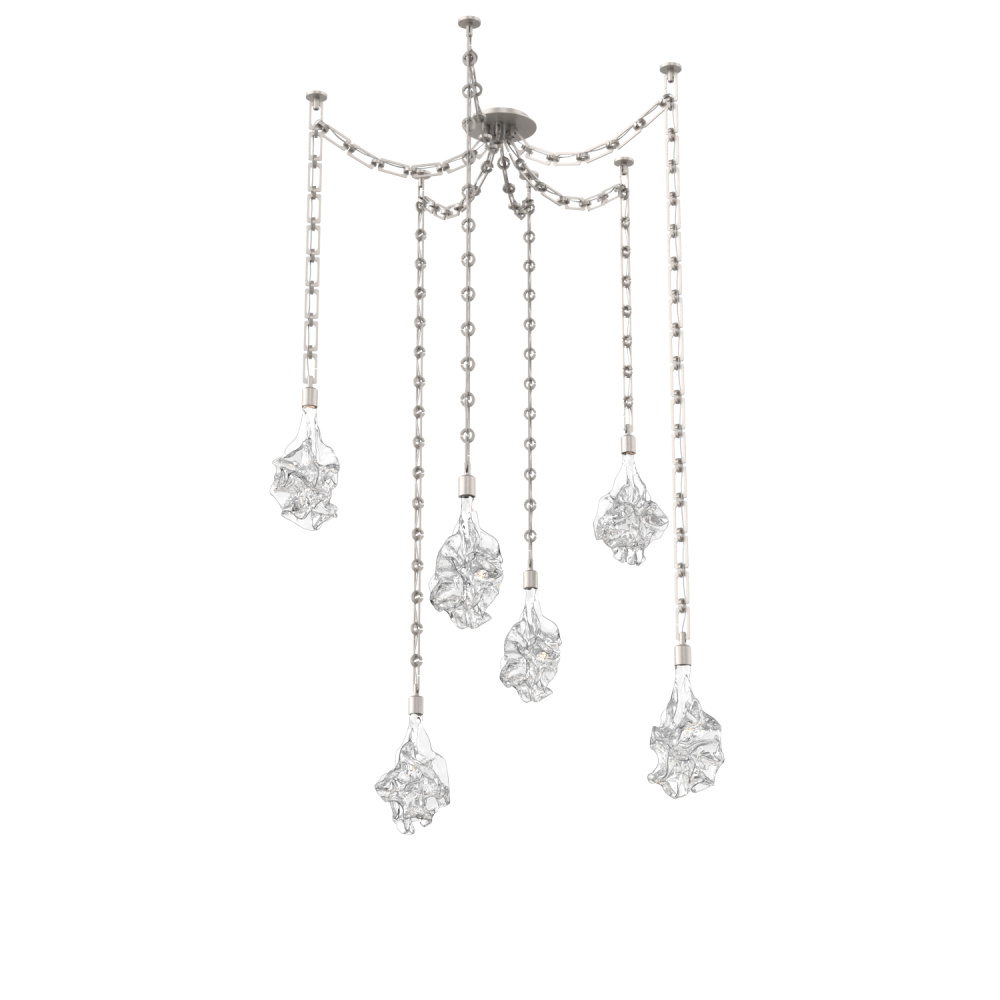 Blossom Round 6pc Swag Multi-Pendant Chain