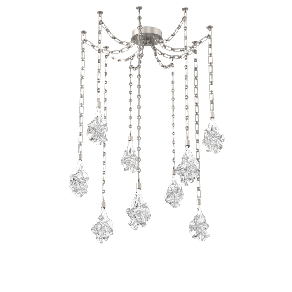 Blossom Round 9pc Swag Multi-Pendant Chain