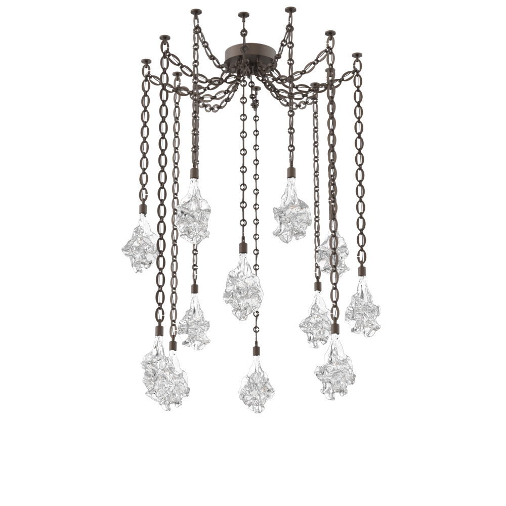 Blossom Multi Light Pendant Multi Port Canopy Flat Bronze