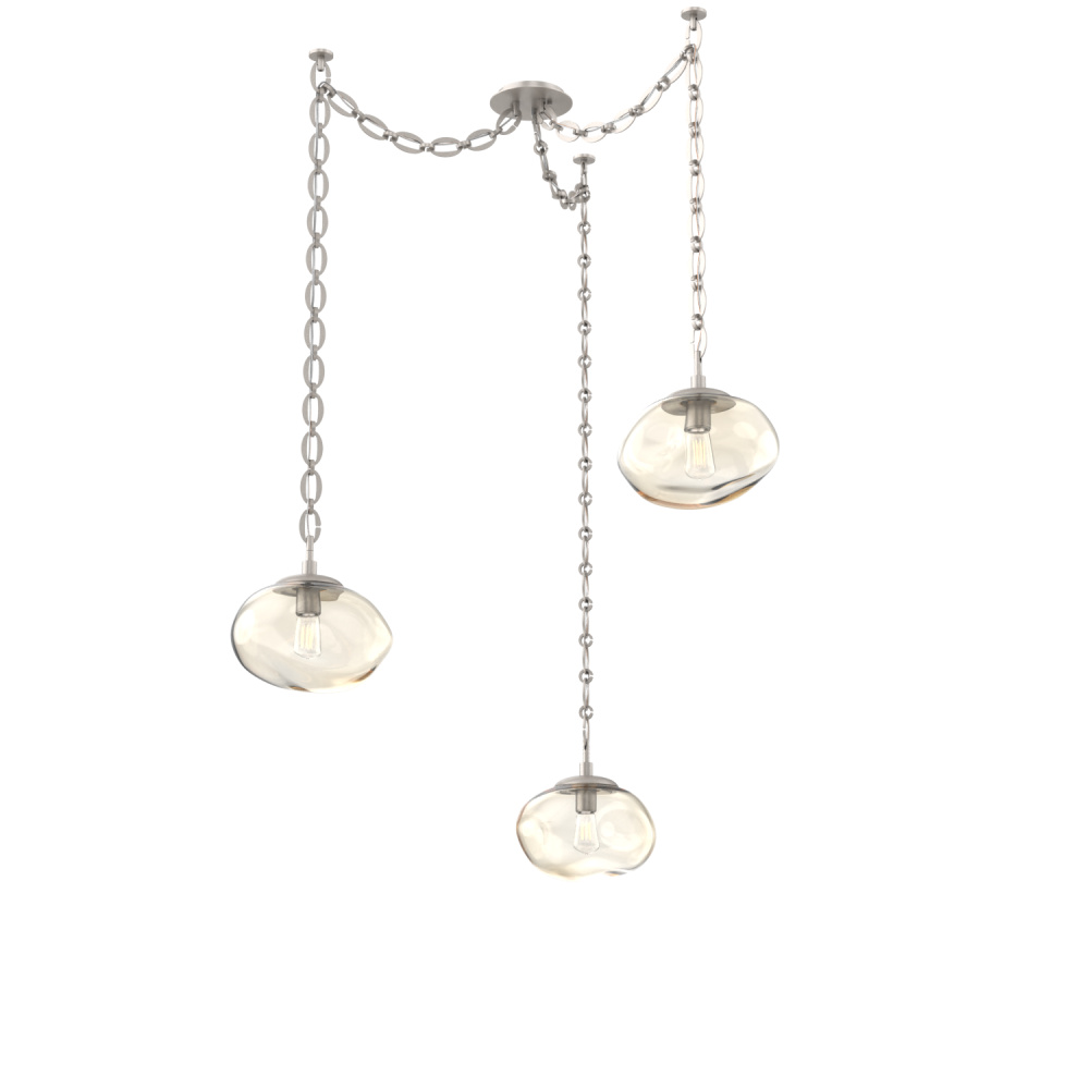Nova Round 3pc Swag Multi-Pendant Chain (Bulb)