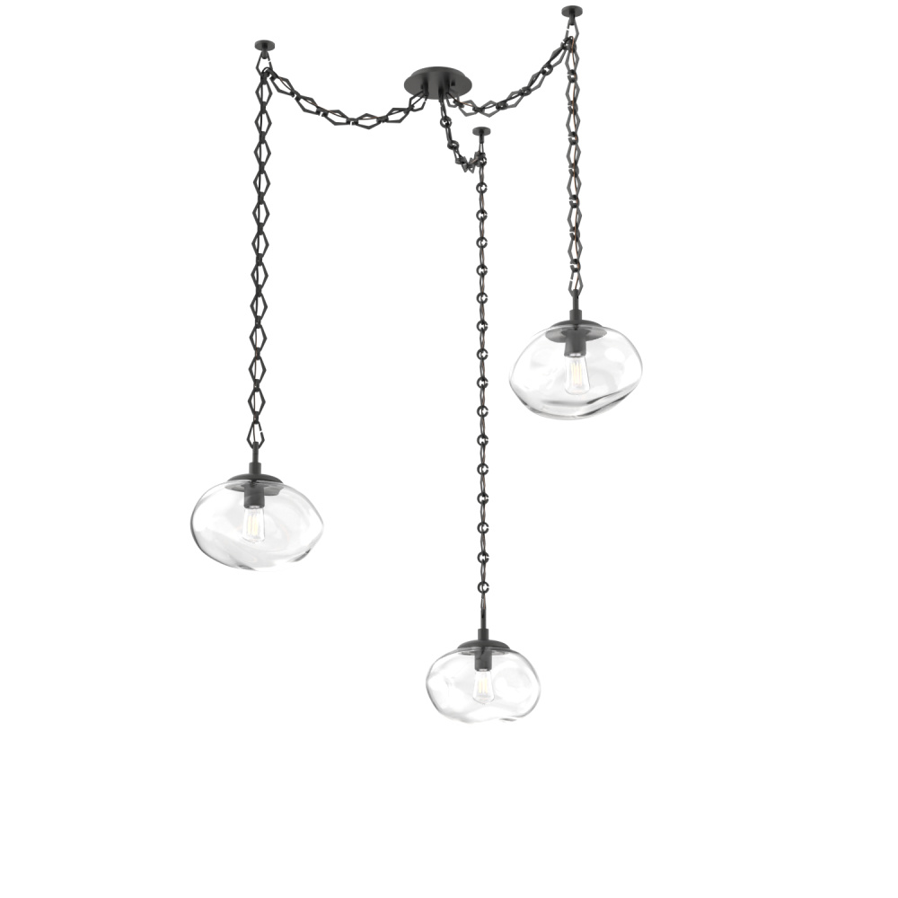 Nova Bulb Multi Light Pendant Multi Port Canopy Matte Black