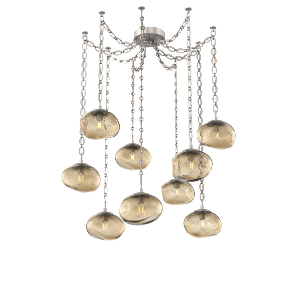 Nova Round 9pc Swag Multi-Pendant Chain (Bulb)