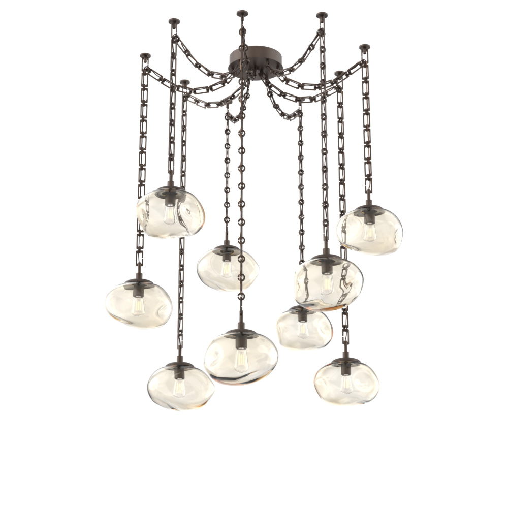 Nova Round 9pc Swag Multi-Pendant Chain (Bulb)
