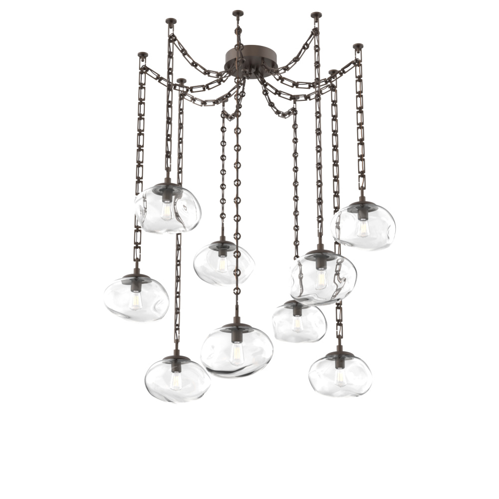 Nova Round 9pc Swag Multi-Pendant Chain (Bulb)