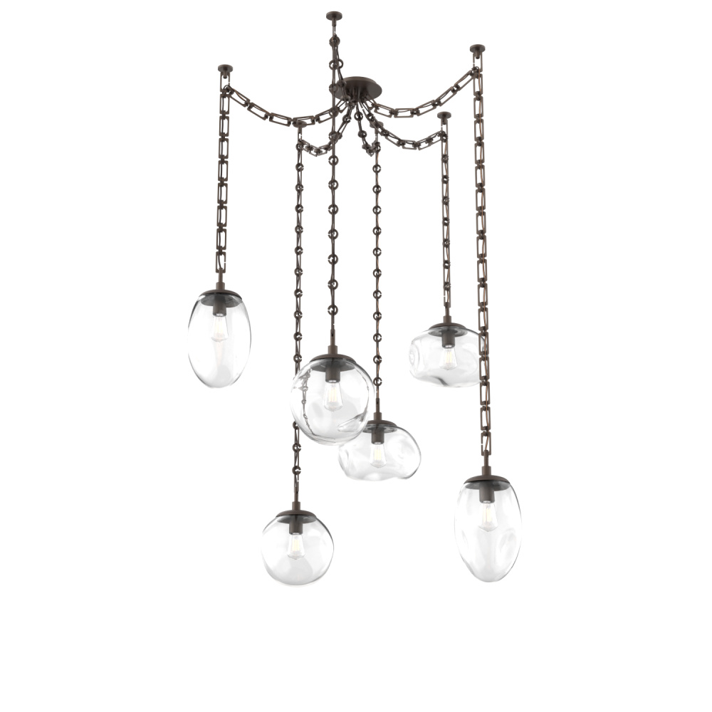 Cosmos Round 6pc Swag Multi-Pendant Chain (Bulb)