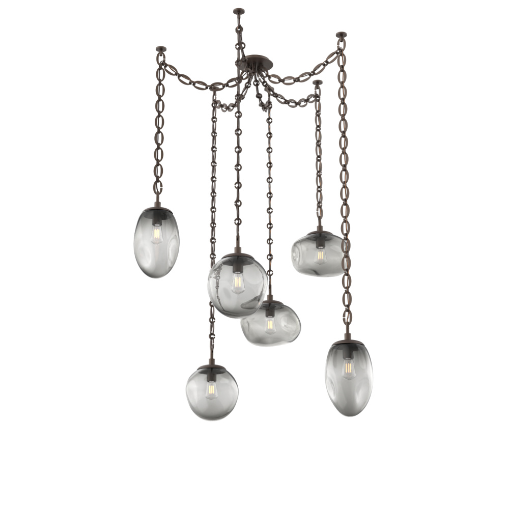Cosmos Round 6pc Swag Multi-Pendant Chain (Bulb)