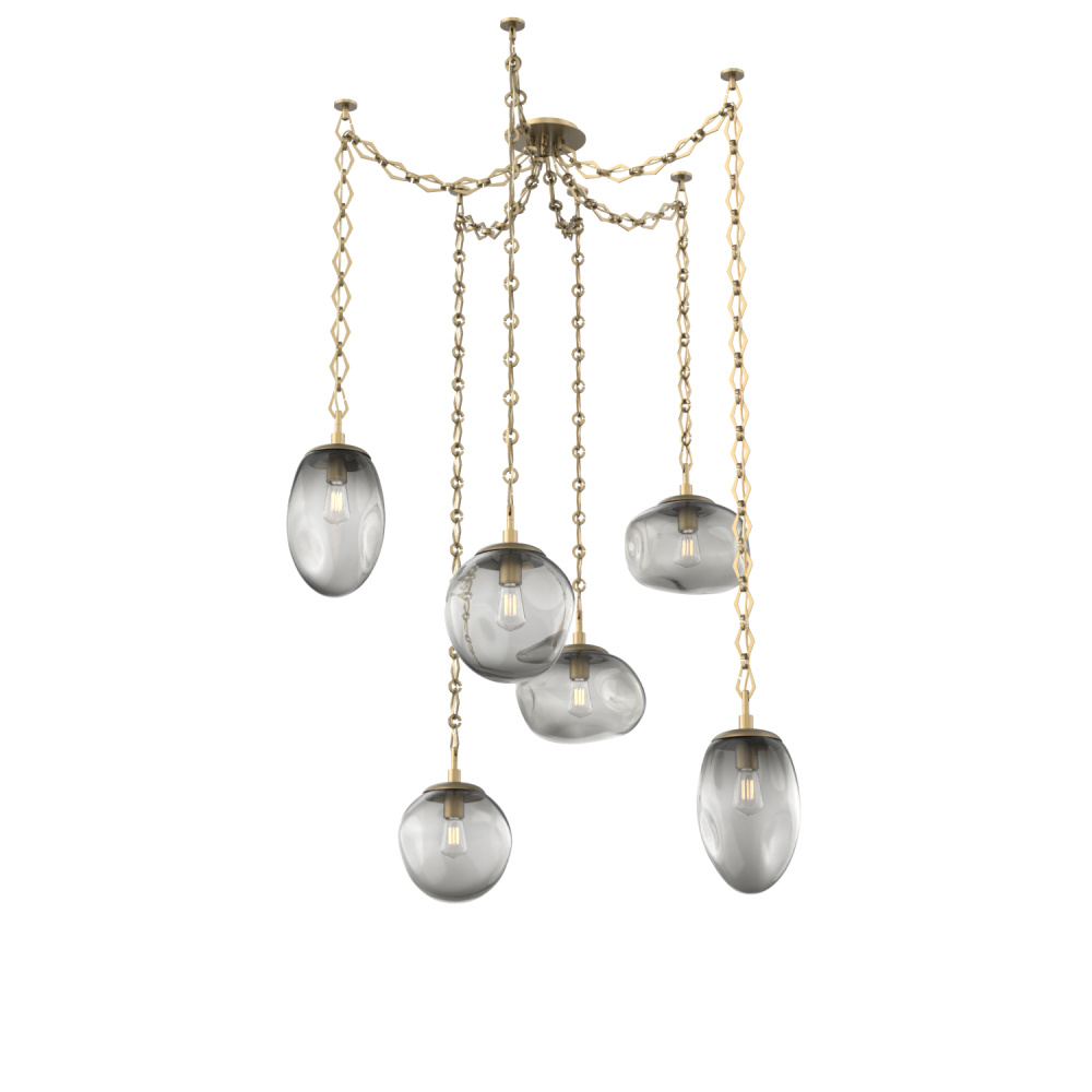 Cosmos Round 6pc Swag Multi-Pendant Chain (Bulb)