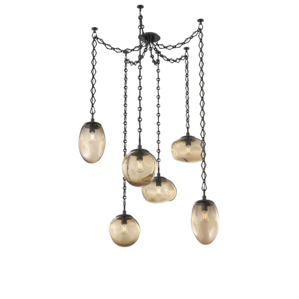 Cosmos Round 6pc Swag Multi-Pendant Chain (Bulb)