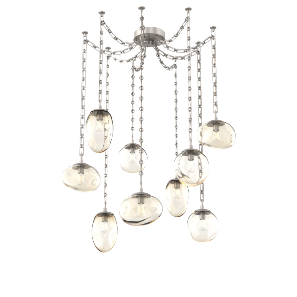 Cosmos Round 9pc Swag Multi-Pendant Chain (Bulb)