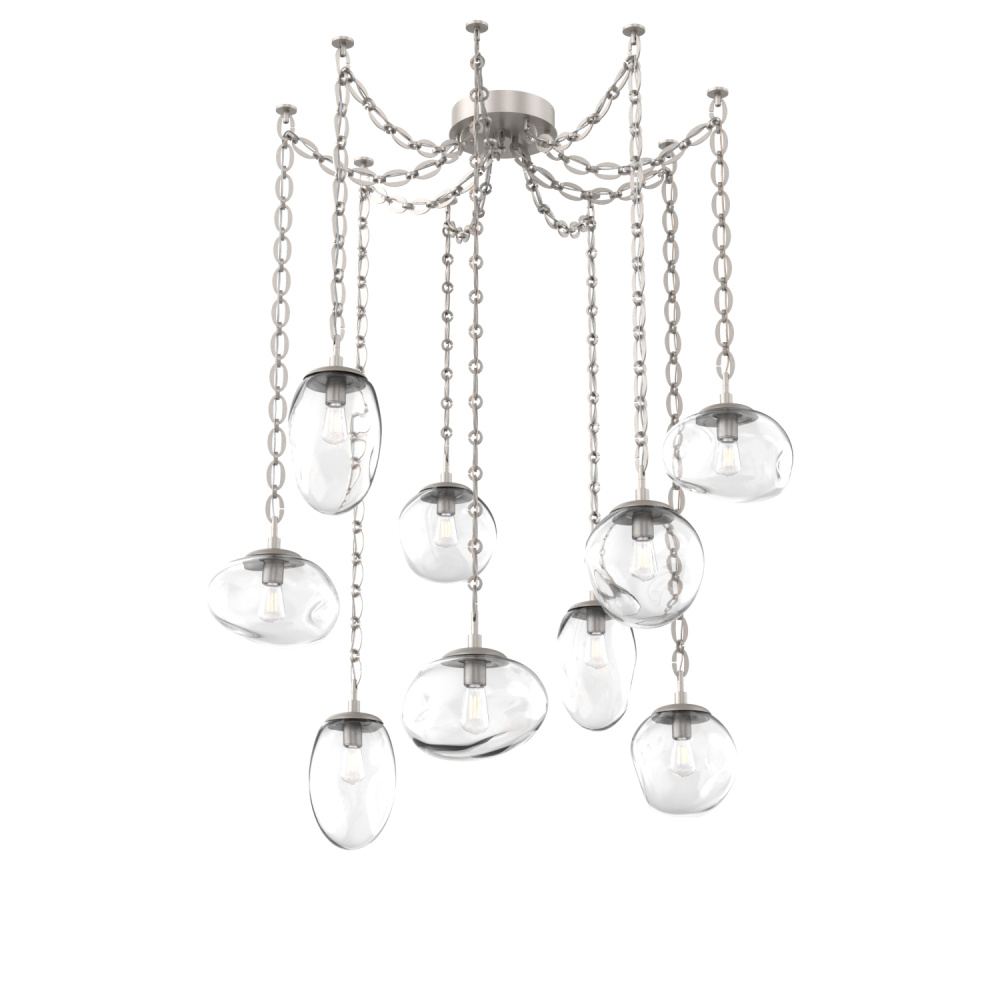 Cosmos Round 9pc Swag Multi-Pendant Chain (Bulb)