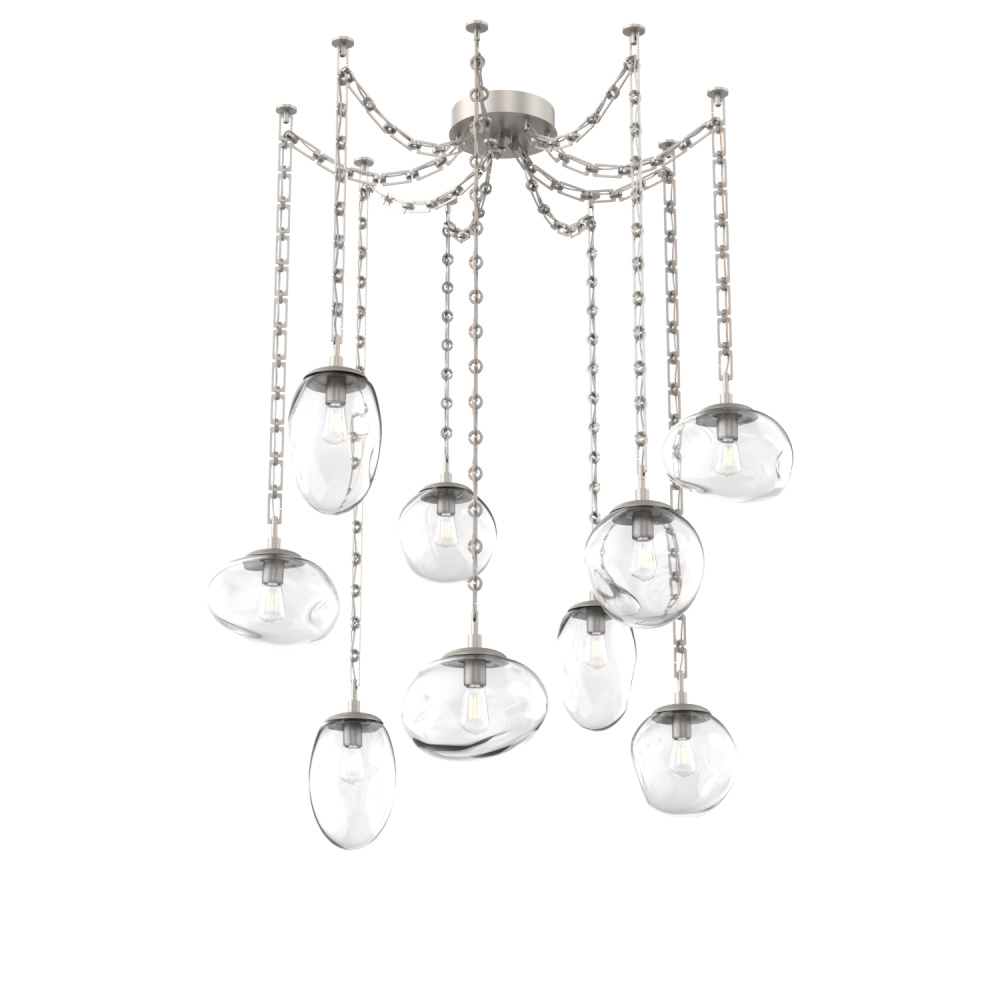 Cosmos Round 9pc Swag Multi-Pendant Chain (Bulb)