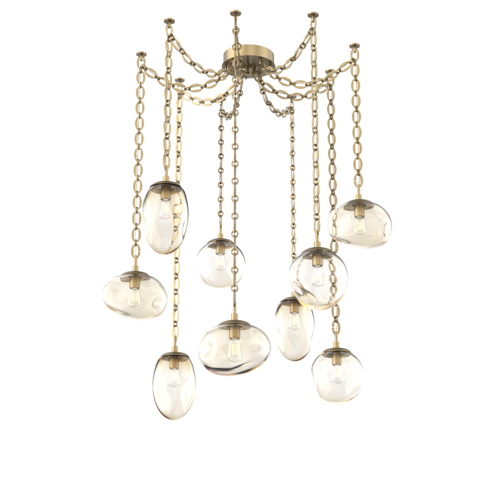 Cosmos Round 9pc Swag Multi-Pendant Chain (Bulb)