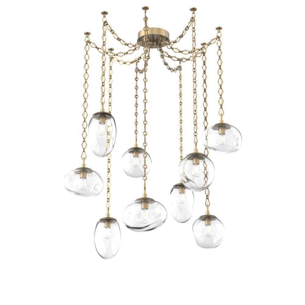 Cosmos Round 9pc Swag Multi-Pendant Chain (Bulb)